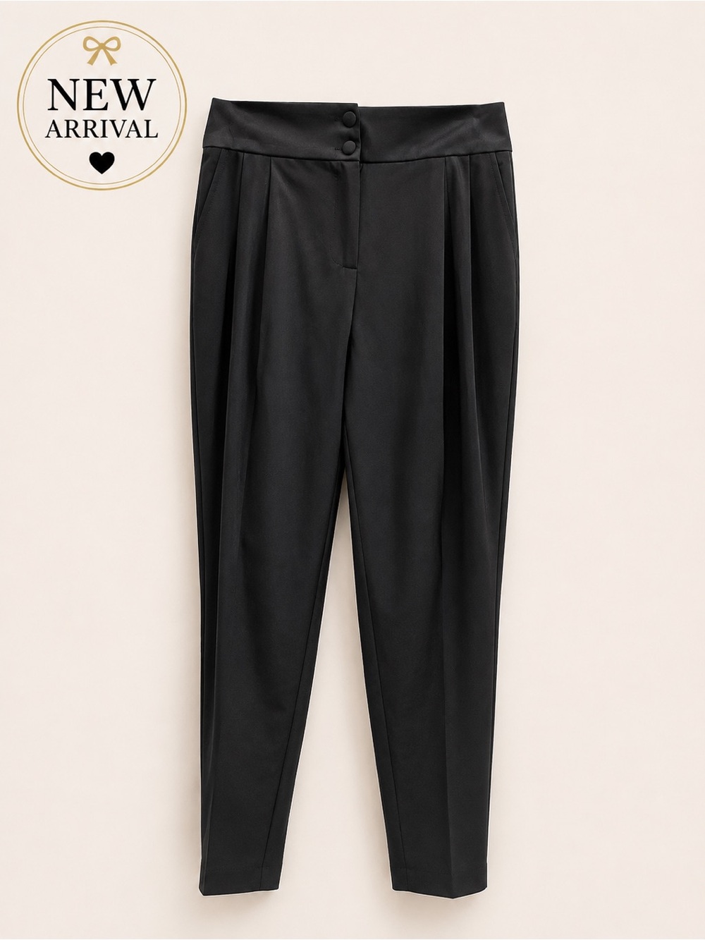 🖤 SAY Black Satin-Style Tailored Pants 🖤